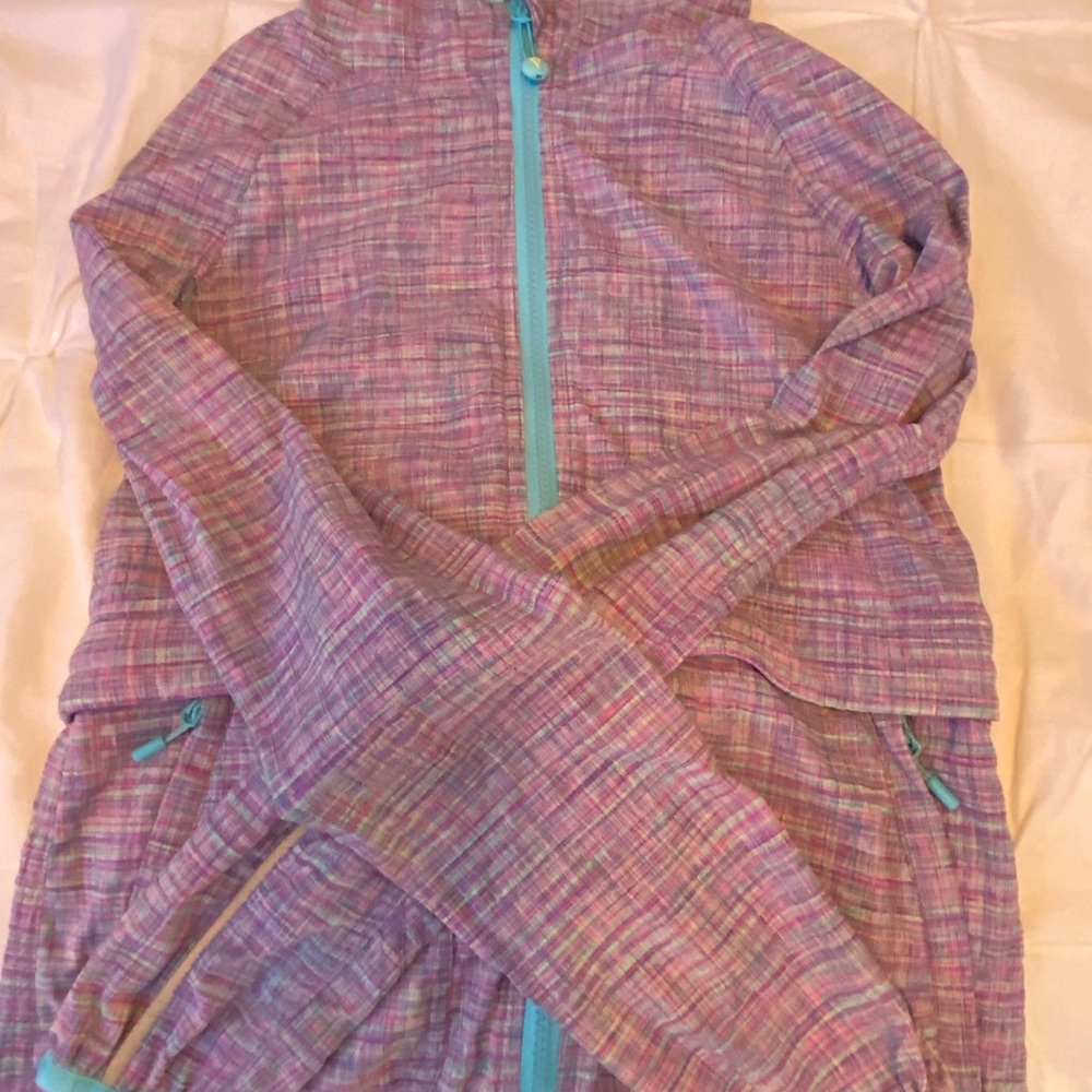 zip up rain coat